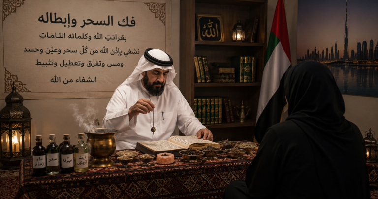 شيخ يفك السحر في الامارات