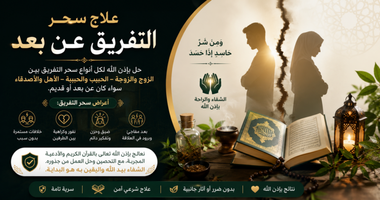 علاج سحر التفريق عن بعد